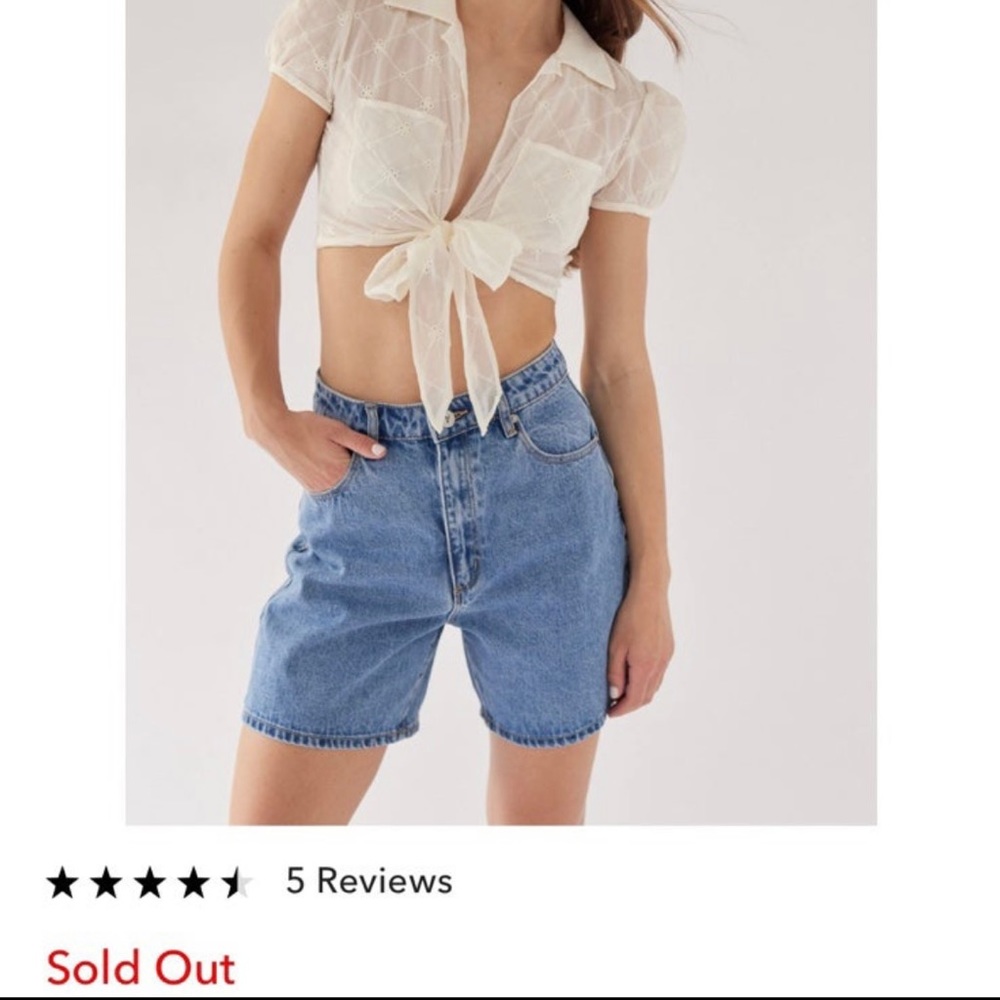 NWT Urban Outfitters Abrand A Carrie Denim Shorts